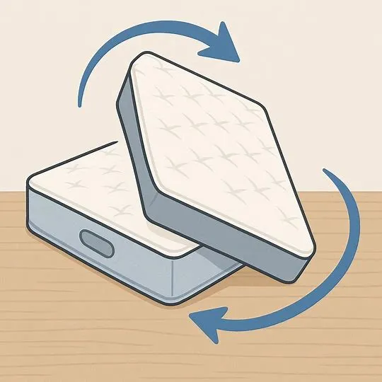 Matras levensduur verlengen door regelmatig draaien