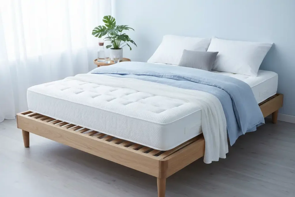 Koel slaapsysteem: matras, lattenbodem en ventilerend beddengoed voor warme slapers